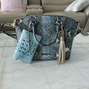 Brahmin Duxbury Satchel Marine Seville Tassel Mask Case Wonderland Melbourne